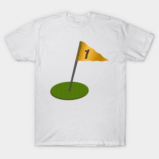 3d putting green with flag - hole in one. T-Shirt